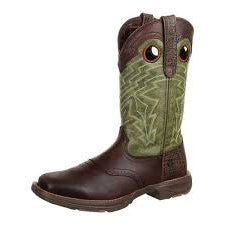 Durango Boots Chocolate and Green Boot