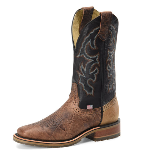 Double H Men's Kenia Brown and Black Top Boot