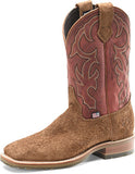 Double H Men's Roughout Red Top Square Toe Boots