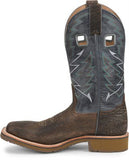 Double H Men's Brown and Navy Square Toe Boots