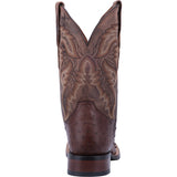 Dan Post Men's Chocolate Full Quill Ostrich Alamosa Square Toe Boot 