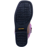 Dan Post Distressed Brown with Pink Square Toe