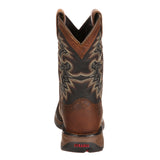 Durango Big Kid's Tan & Black Square Toe Boots