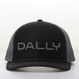 Dally Up Black and Silver Text Cap 
