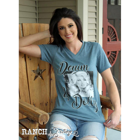 Women's Denim and Dolly Tee