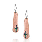 Montana Silversmiths Desert Sun Cactus Earrings