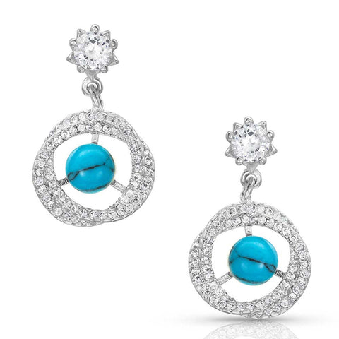 Montana Silversmiths All About The Howlite Ball Drop Earrings