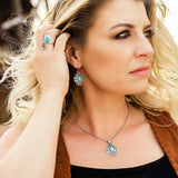 Montana Silversmiths Turquoise Star Pendant Earrings