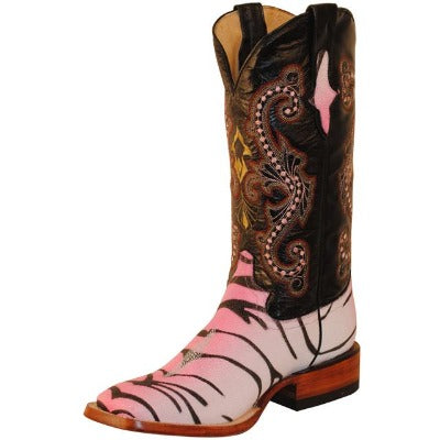 Women's Pink Tiger Stingray Print Boots