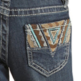 Girls Rock & Roll Boot Cut Fashion Stretch Jeans