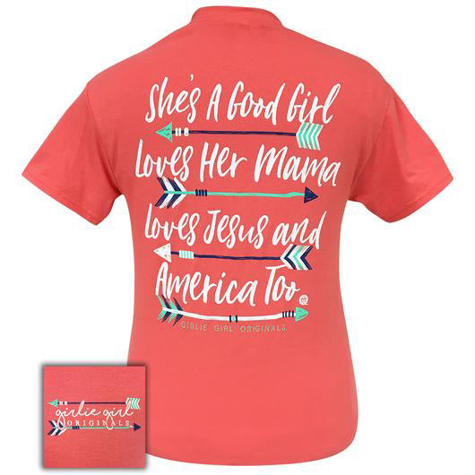 Women's Red She's a Good Girl Tee 