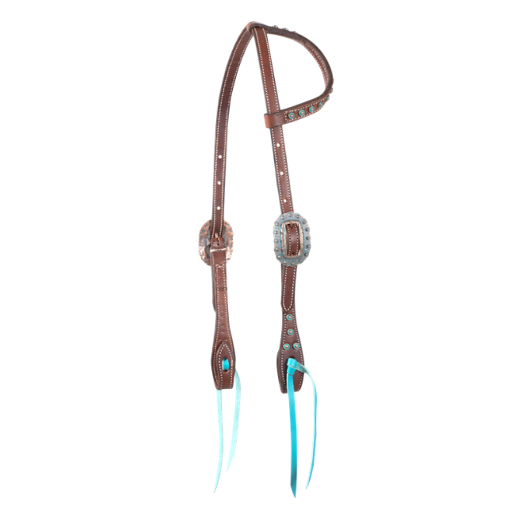 Martin Saddlery Turquoise Accented One Ear Headstall
