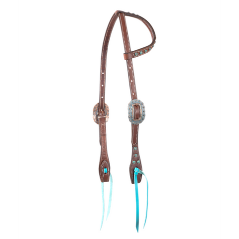 Martin Saddlery Turquoise Accented One Ear Headstall