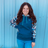 Hooey Women's Rope Like A Girl Aztec Hoodie