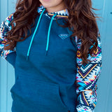 Hooey Women's Rope Like A Girl Aztec Hoodie