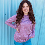 Hooey Women's Light Weight Pull-Over Hoodie-Maroon