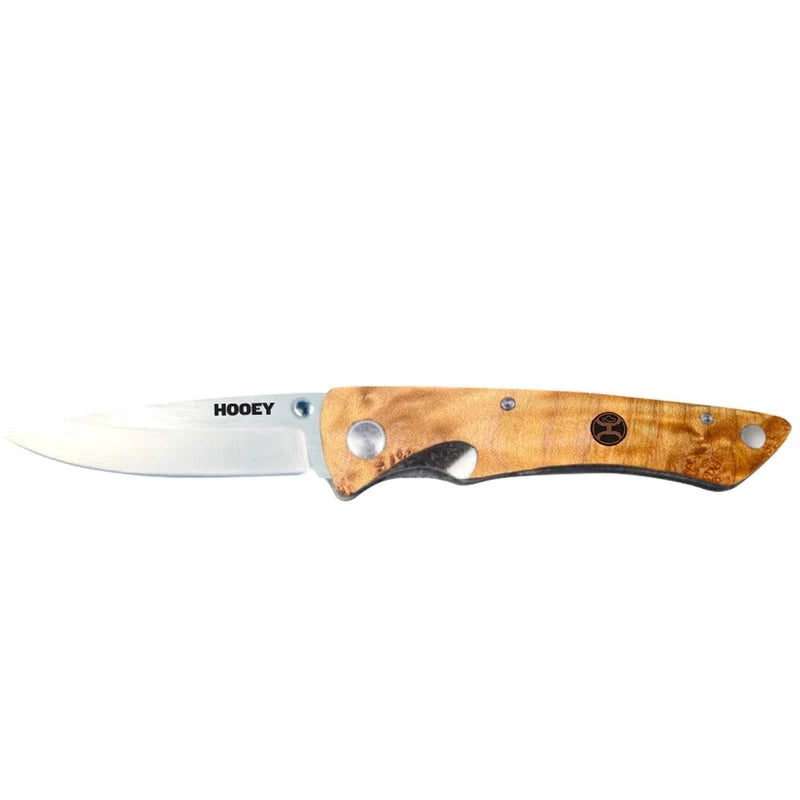 Hooey Maple Thumb Fold Knife
