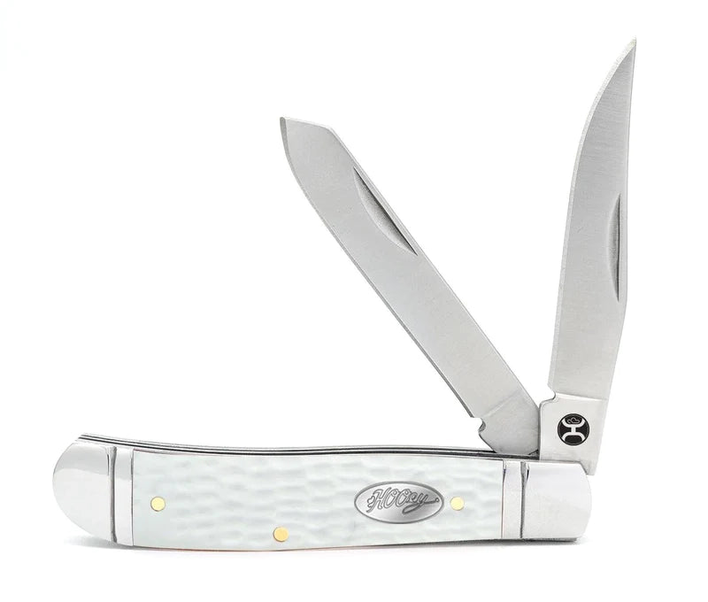 Hooey White Jig Trapper Knife-Large