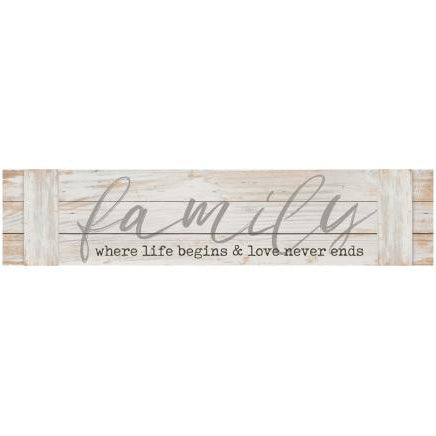 Large- "Family, Life, & Love" Farmhouse Pallet Sign