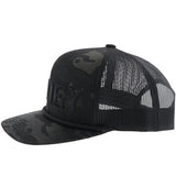 Hooey Camo and Black Pistol Cap