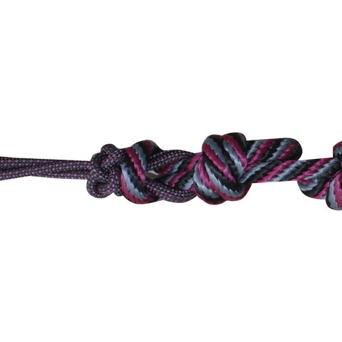 Professional's Choice Black Charcoal and Burgundy Rope Halter