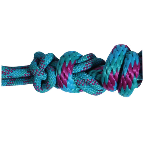 Professional's Choice Pink and Teal Rope Halter