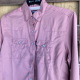 Hooey "Sol" Women's Ash Rose Long Sleeve Shirt