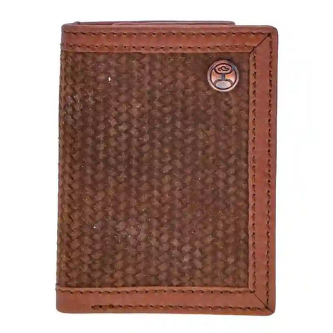 Hooey Basket Weave Trifold Wallet