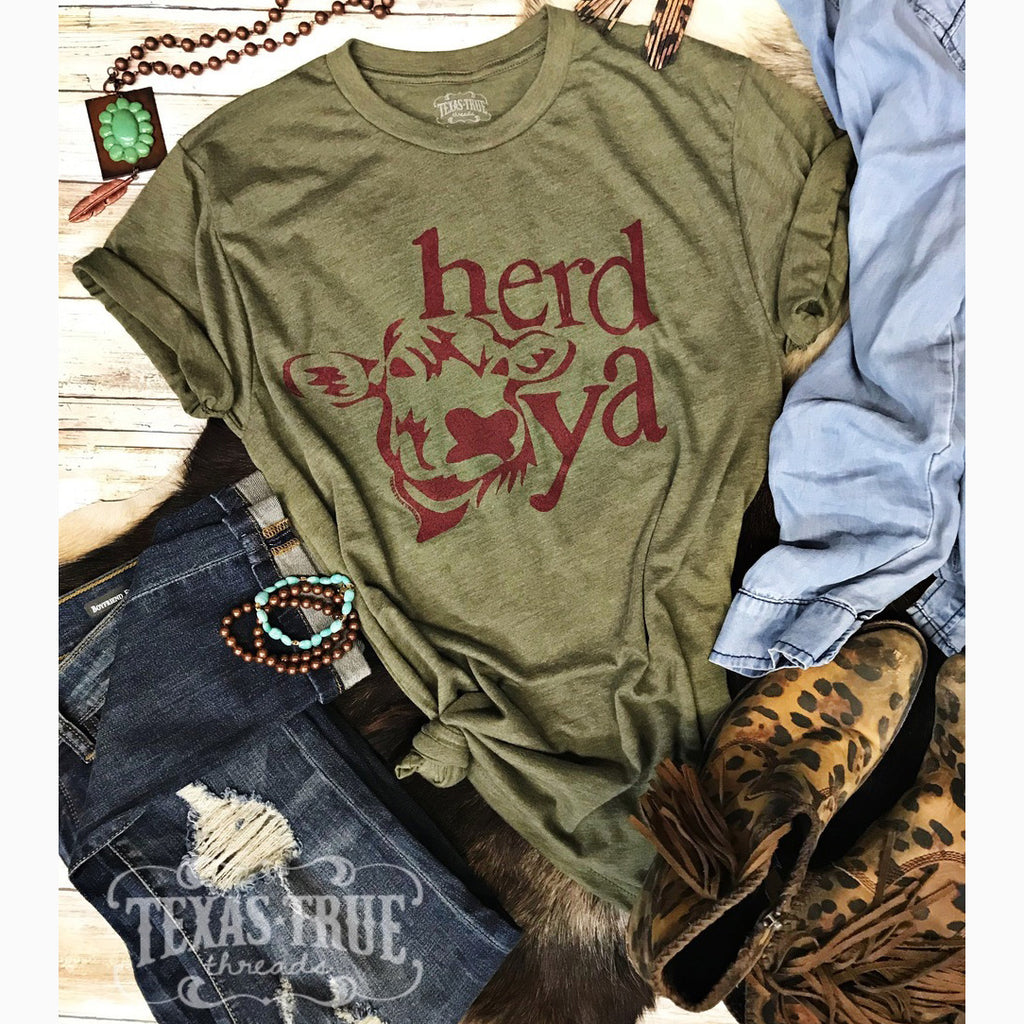 Women's Olive Herd Ya Tee 