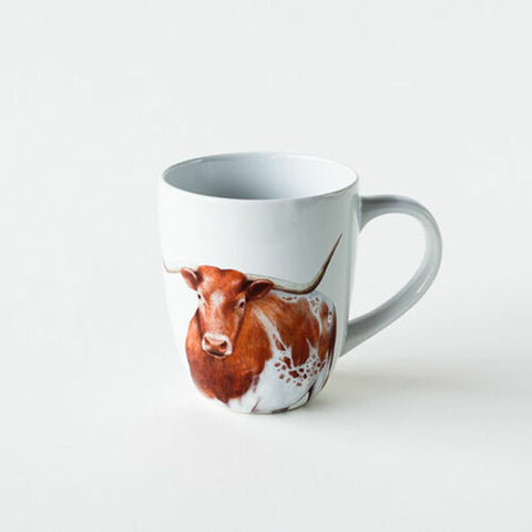 Longhorn Stoneware Coffee Mug