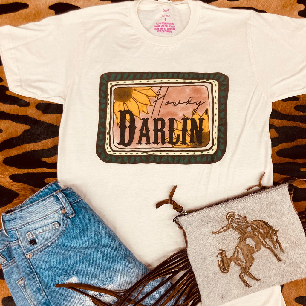 Howdy Darlin Sunflower Tee
