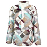 Hooey Youth Cream Print Fleece Pullover