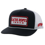 Hooey Cactus Ropes Black & White Cap