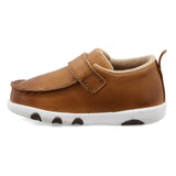 Twisted X Infant Tan Leather Velcro Driving Mocc