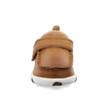 Twisted X Infant Tan Leather Velcro Driving Mocc