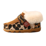 Twisted X Infant Leopard Print Sherpa Lined Driving Moc