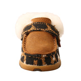 Twisted X Infant Leopard Print Sherpa Lined Driving Moc