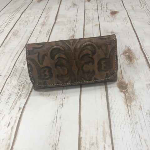 Accessories Plus Tool and Leather Clutch Purse