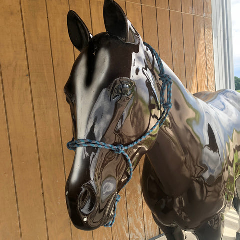 Weaver Leather Grey, Black and Blue Average Rope Halter