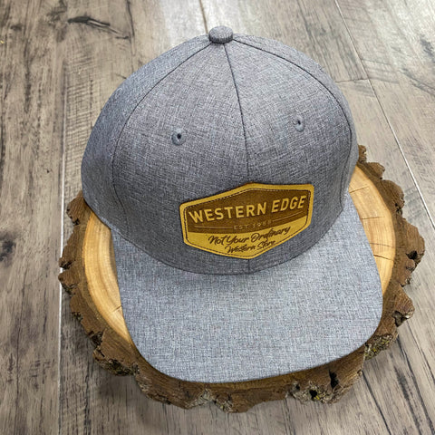 Grey Western Edge Patch Cap