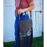 American Darling Leather Fringe Bag