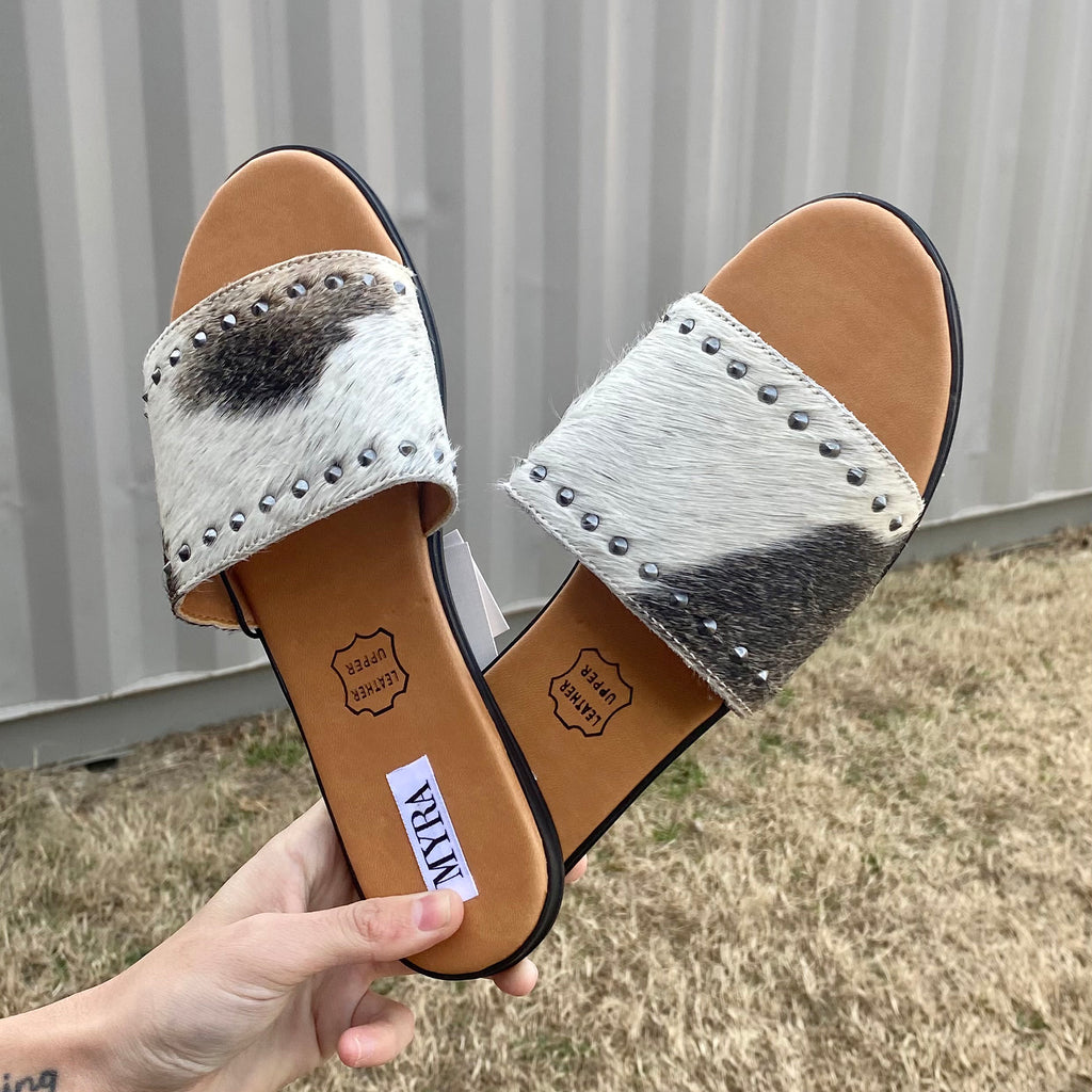 MYRA Cowhide Slide
