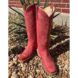 Olathe Cherry Red Buffamonte Boots