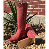 Olathe Cherry Red Buffamonte Boots