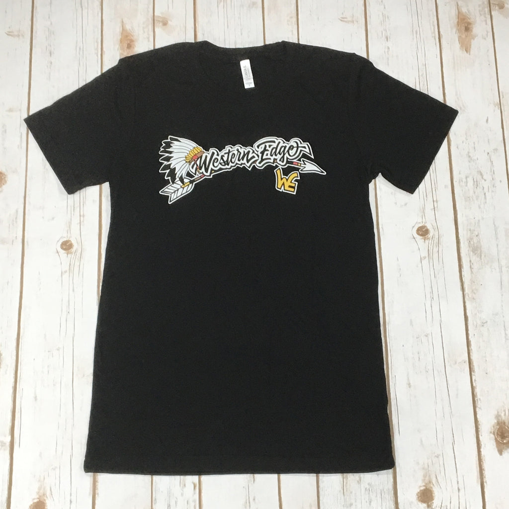 Twisted J Black Western Edge Logo Headdress and Arrow Tee 