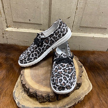 Gypsy Jazz Grey Cheetah Bongo Shoe