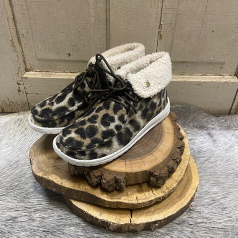 Taupe Leopard Odion Shoe