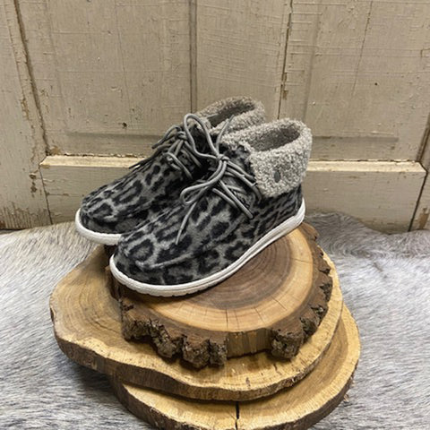 Grey Leopard Odion Shoe