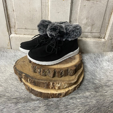 Gypsy Jazz Black Furry Farren Shoe