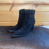 Black Sparkle Bootie